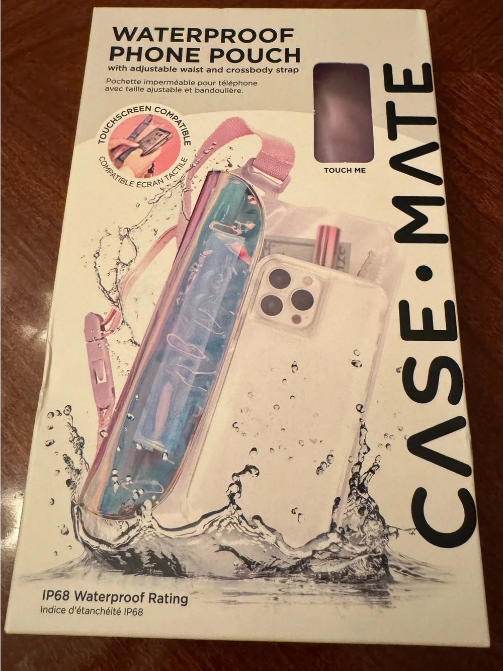 case-mate Waterproof Phone Pouch Iridescent  (Soap Bubble) Shade **New In Box**